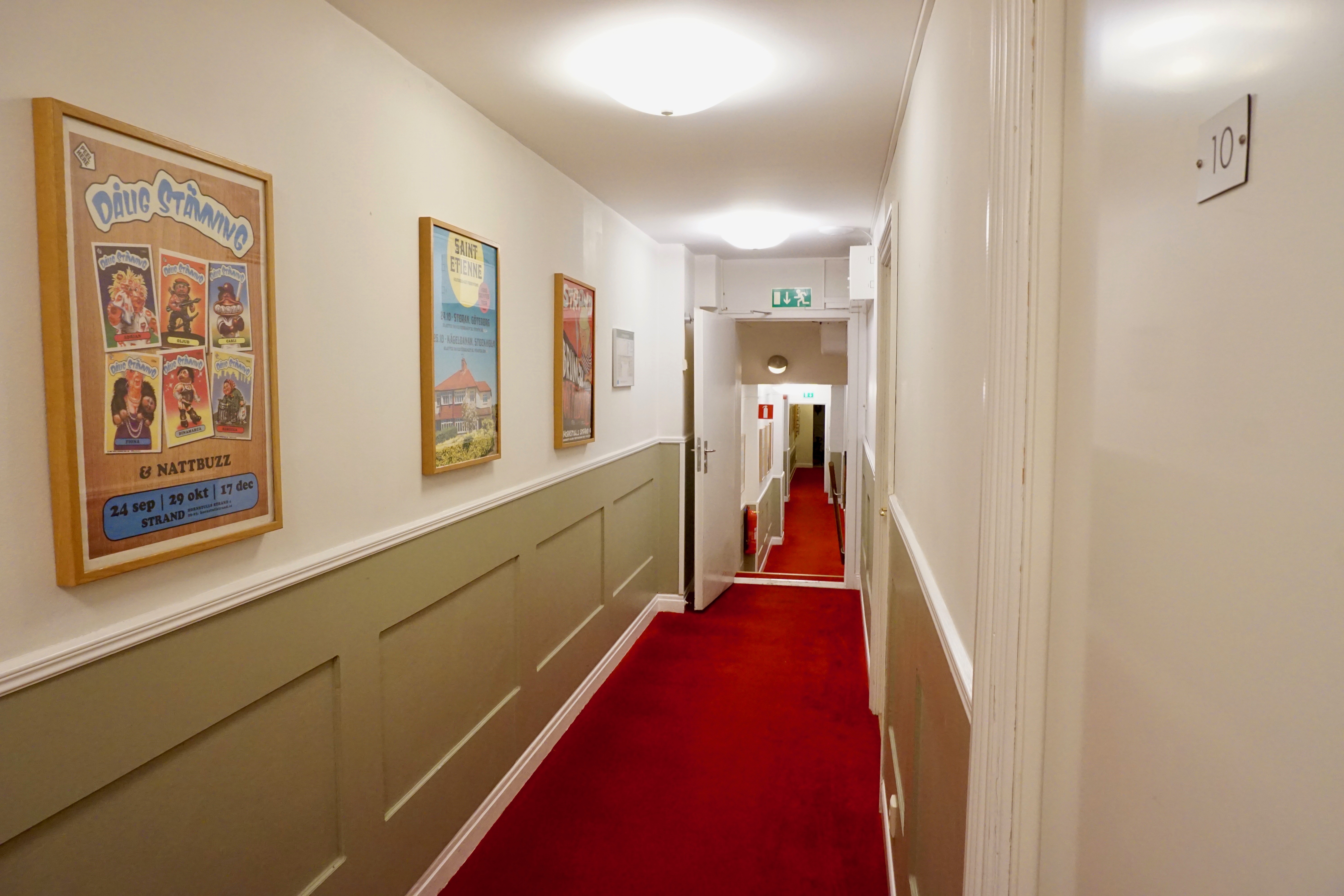 corridor art at hotel hornsgatan