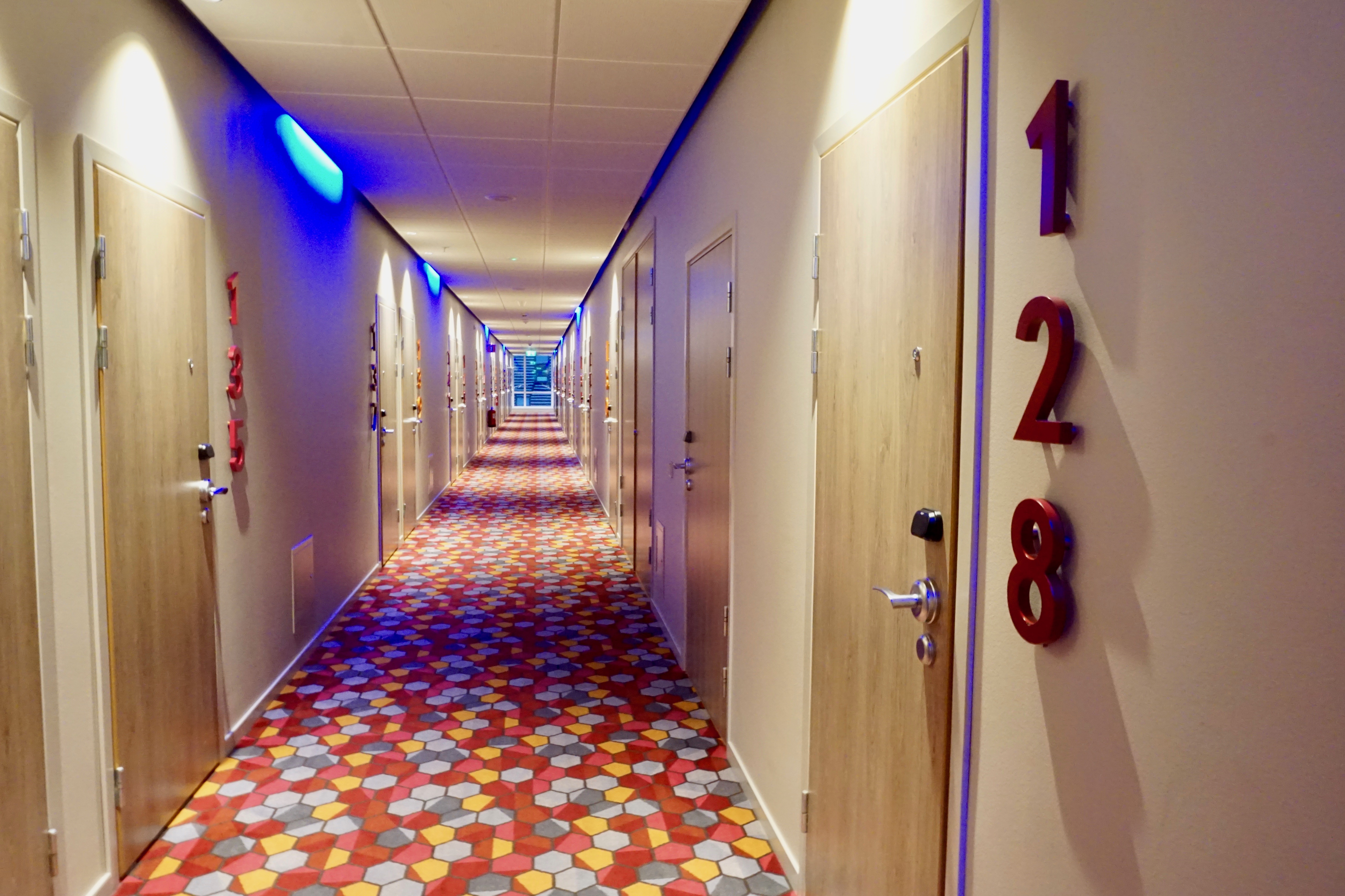 corridor view at motel l hammarby sjöstad