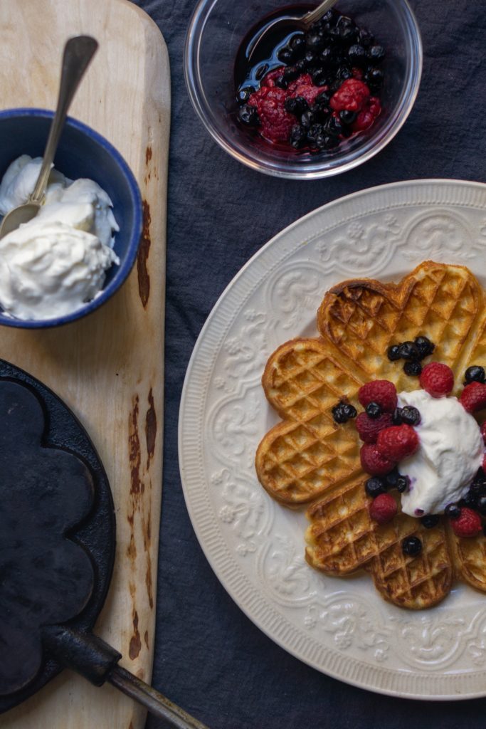 våfflor - Swedish thin and crispy waffles