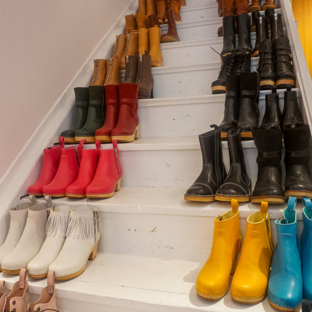 Swedish hasbeens boots - Swedish souvenirs in Stockholm
