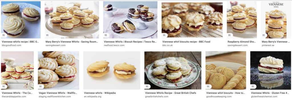 viennese whirls — anything in common with swedish wienerstänger or jam cuts?