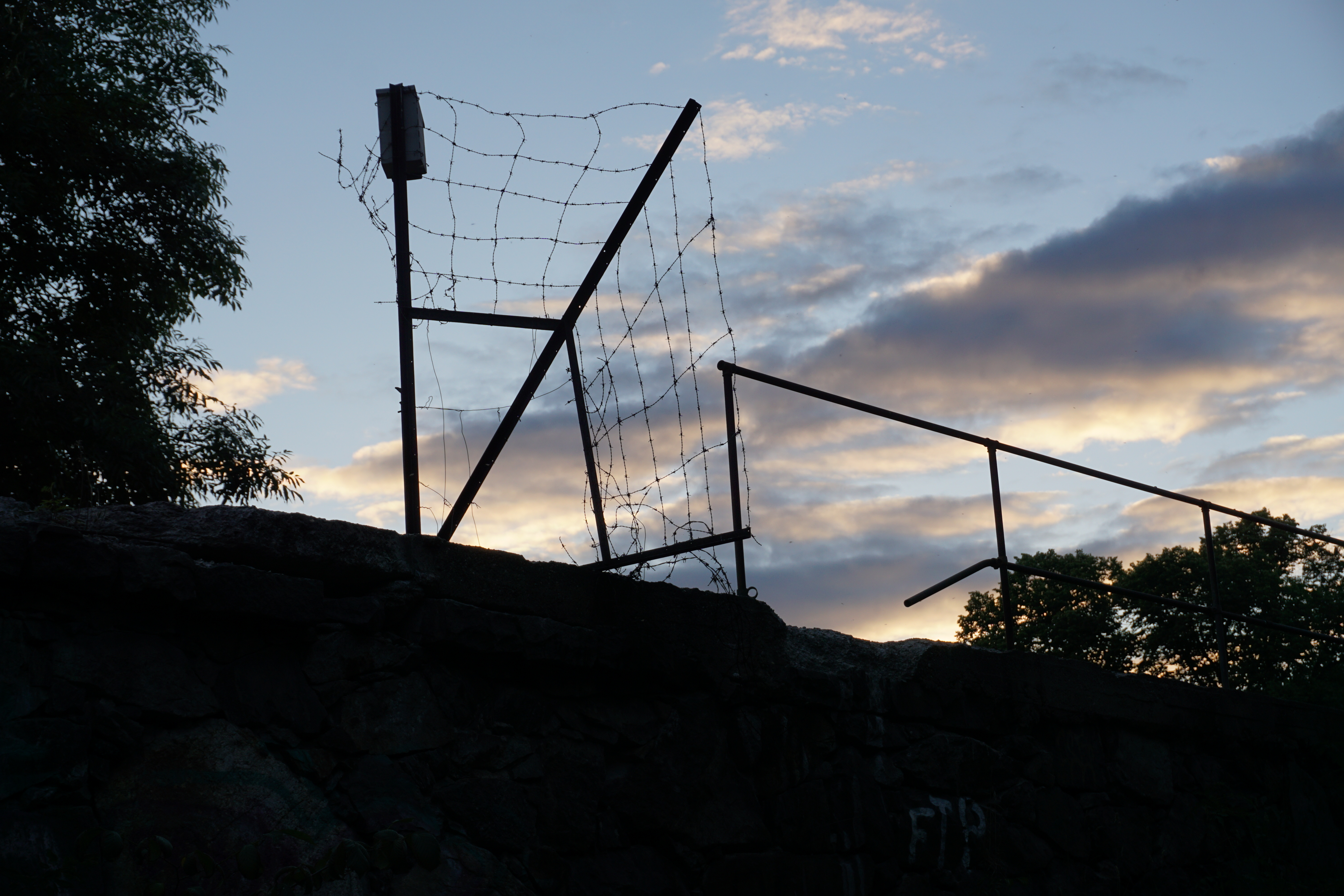 remains of the prison wall at Långholmen