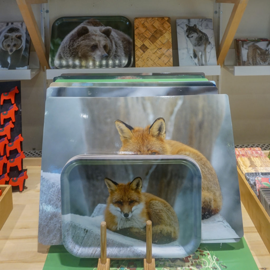 arctic animals in Skansen's museum shop at Stockholm - souvenir tips